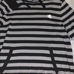 Express black/gray hooded sweatshirt